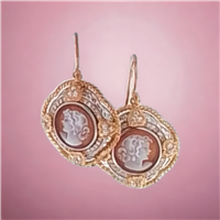 Orecchini Cameo Italiano Donna in Argento 052 - 052
